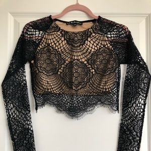 For Love and Lemons “Grace” crop top